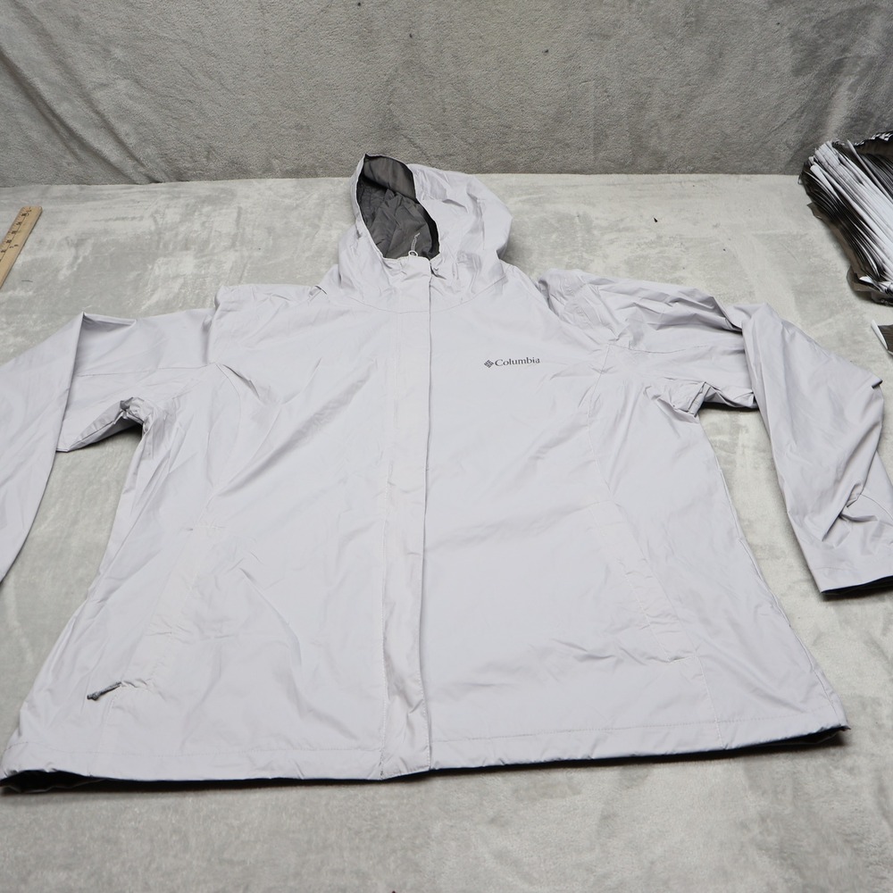 Columbia Jacket Womens XXL Gray Timber Pointe 3.0 Waterproof Wind Rain Outdoor